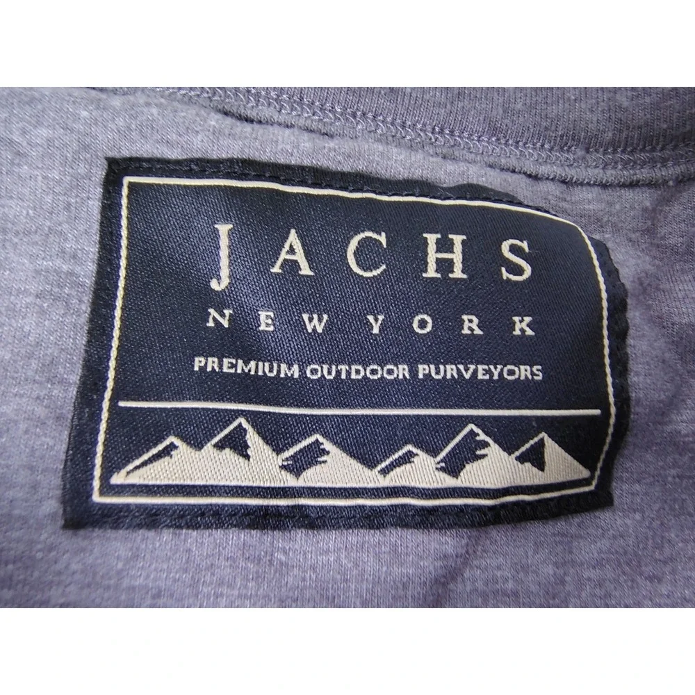 Jachs NY Mens Size L Soft Touch Fleece Crewneck Sweatshirt Gray Heather Pullover